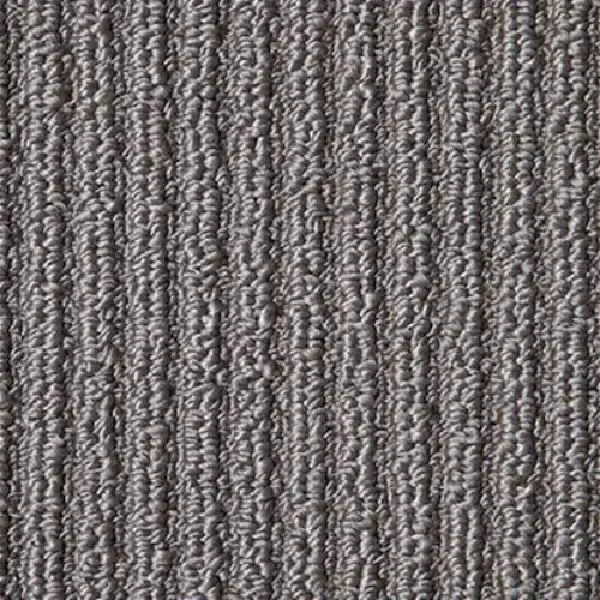 Dark gray ribbed carpet texture.
