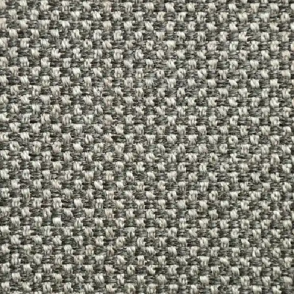Gray and white woven carpet texture.