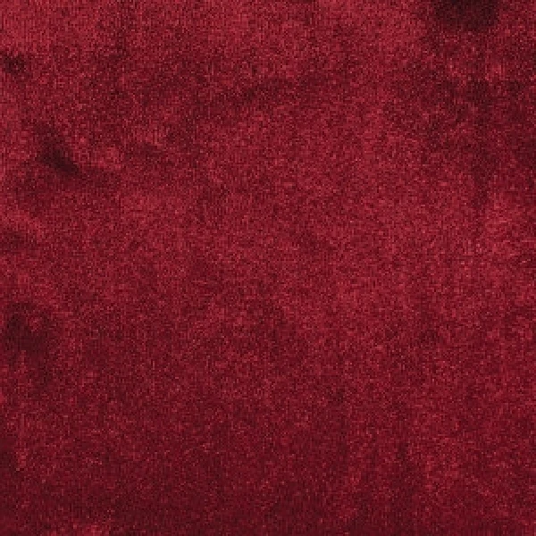 Rich maroon-colored textured carpet.