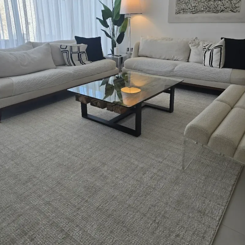 Textured Carpet Installed in Living Room in Dubai