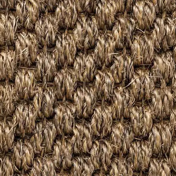 Close-up of Oriental pewter sisal texture.