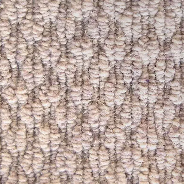 Close-up of the texture of a French Grey Small Boucle Wool Stair Runner.