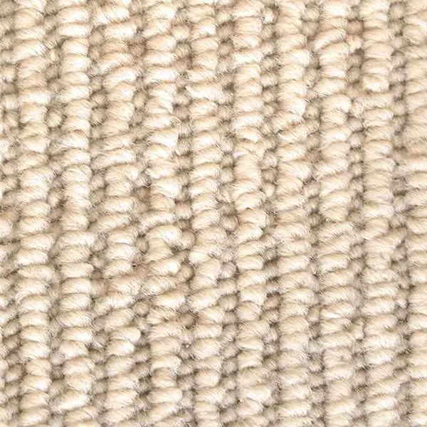 Rib Champagne stair runner with black edging and black stair rods. (2)