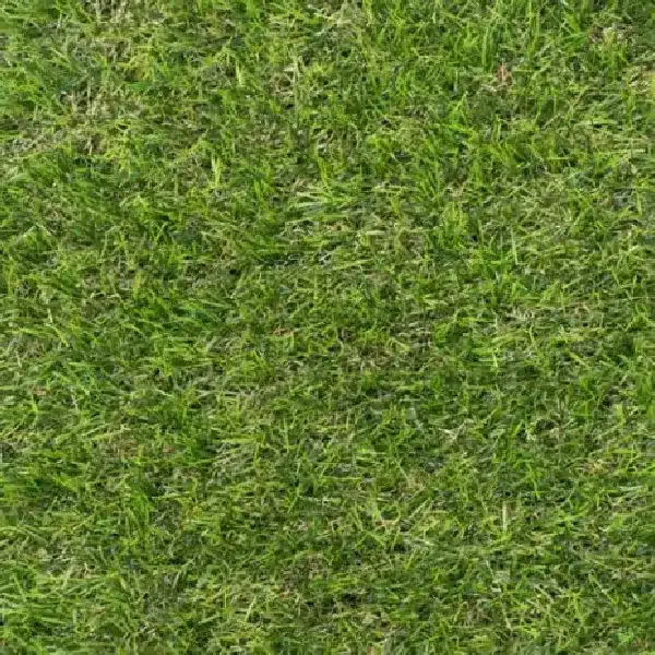 medium-length artificial grass with a natural mix of green shades